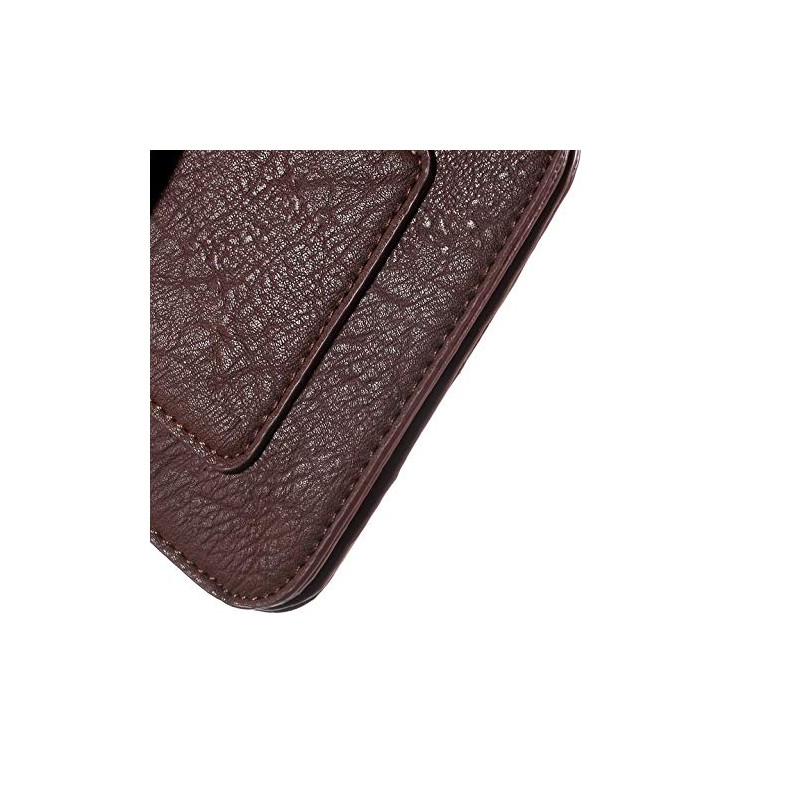 DFV mobile - Belt Case Cover Premium Synthetic Leather Vertical