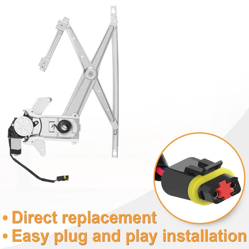 NPAUTO Front Driver Side Power Window Regulator with Motor Replacement