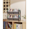 PAPAGIFTREE 2-Tier CD Storage Metal Display Shelf, CD Holder Rack