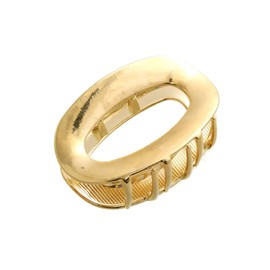 VINGTAINE H7581-G- Oval Metal Hair Claw Hollow Out Hair Clip, Hair Access, Gift