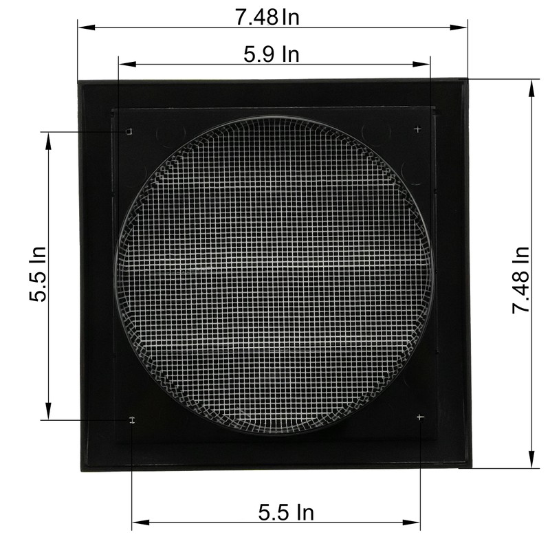 Vent Systems Ø150 mm / 6" Inch - Black Air
