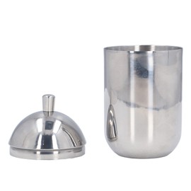 Cotton Swab Holders 304 Stainless Steel Light Luxury Dustproof Cotton Swab Canisters with Lid for Home Bathroom