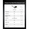 BrosTrend 2.5GB Network Card, PCIe Network Adapter RJ45 NIC with