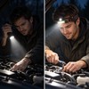 Rechargeable LED Headlamp with XPE + COB Lights – Magnetic
