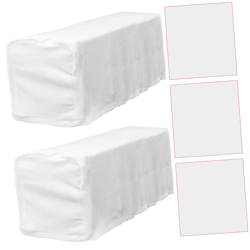 DOITOOL 2sets Stretch Sofa Armrest Covers Protective Slipcovers for Office