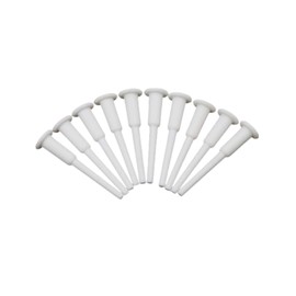 Pxiryanlow Set of 10pcs White Yoga Ball Air Stopper Plugs,Yoga Gym Fitness Exercise Sport Ball Air Stopper Plug Pin Diamond Grade,Exercise and Fitness