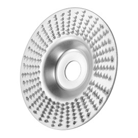 HARFINGTON Wood Grinder Wheel Disc 4" Wood Shaping Wheel with 5/8" Arbor for Woodworking Angle Grinders Wood Sanding Shaping Polishing Carving Grinding