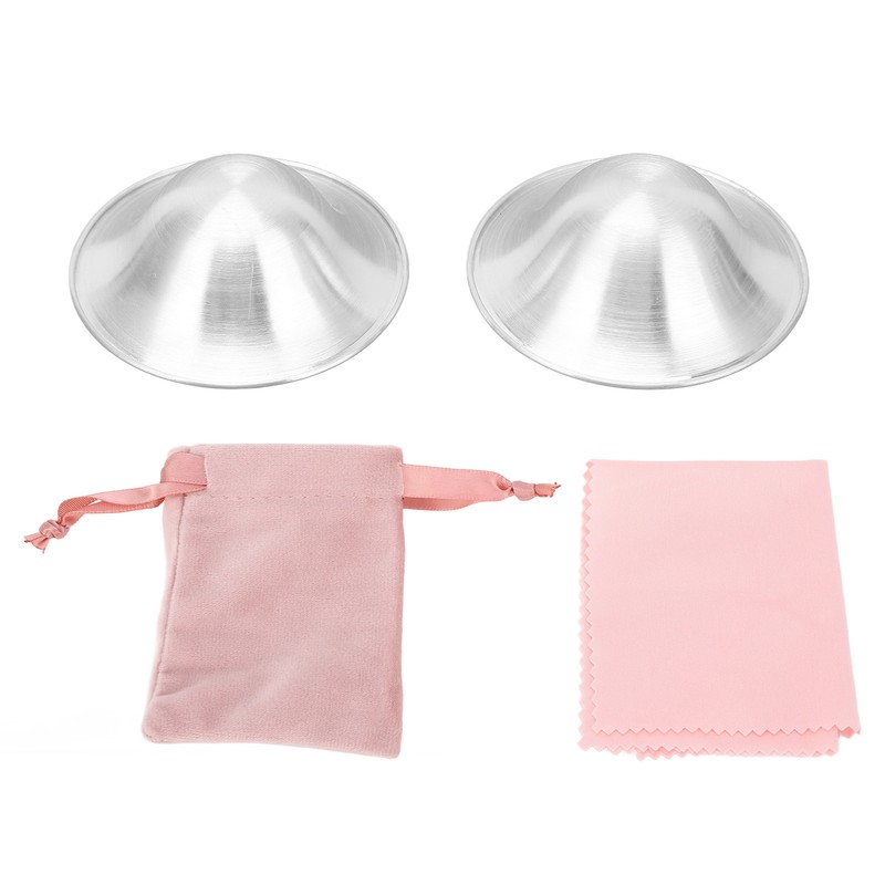 Silver Nursing Cups for Nursing Newborn Breastfeeding Essentials Skin Soothing