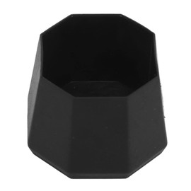 2-Pack Tennis Racket Butt Caps - Premium Silicone End Covers for Tennis & Racquetball Rackets - Secure Fit, Lightweight, Ideal for Racket Handle Repair & Enhanced Grip (Black)