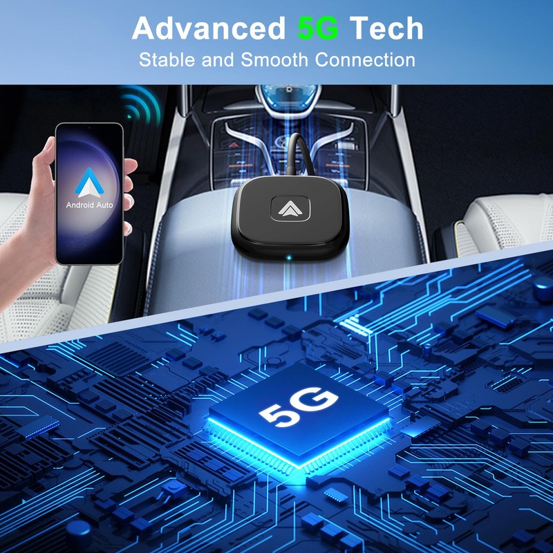 Android Auto Wireless Adapter, Wireless Android Auto für Wired Android