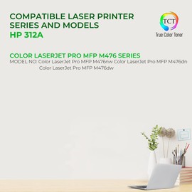 TCT Premium Compatible Toner Cartridge Replacement for HP 312A CF382A Yellow Works with HP Color Laserjet Pro MFP M476NW M476DN M476DW Printers (2,700 Pages)