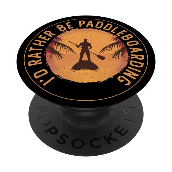 Men's Paddleboarder on SUP Paddle Board for Standup Paddling PopSockets