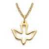 TrueFaithJewelry 12KT Gold-Filled Dove Pendant Charm Necklace, 1/2 Inch