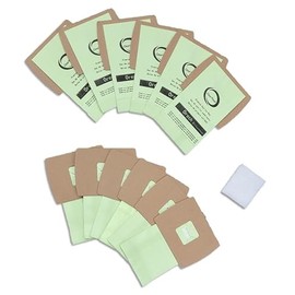 12 Type BB Bags + 1 Filter Compatible with Oreck Buster B, Buster B Housekeeper, Oreck XLPro Commercial Compact Canister Vacuum Cleaner, compare to part nos. PKBB12OF PKBB12DW