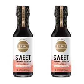 San-J - Richly Flavored Organic Sweet Tamari Splash - Specially Brewed - 10 oz. Bottles - 2 Pack