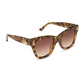 DIFF The White Lotus Hawaii Designer Square Sunglasses for Women UV400, Coconut Palm Tortoise + Brown Sugar Gradient