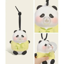 Jinnew Funny Panda Charm Keychain, Panda Silicone Cute Keychains for Panda Lovers kawaii backpack keychain accessories
