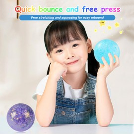 Mshepoi Stress Ball Children's Set of 6 - Anti-Stress Ball Children & Adults, Colourful Crushing Ball Sensory Toy for School, Office, Therapy