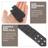 TEHAUX 10 Pairs Adjustable Hat Extenders, Plastic Snapback Strap, Black