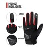 BORLENI Motorcycle Gloves Breathable Motorcycle Gloves Leather Full Finger Knuckle