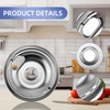 W10196406 and W10196405 Chrome Stove Burner Drip Pan Set for
