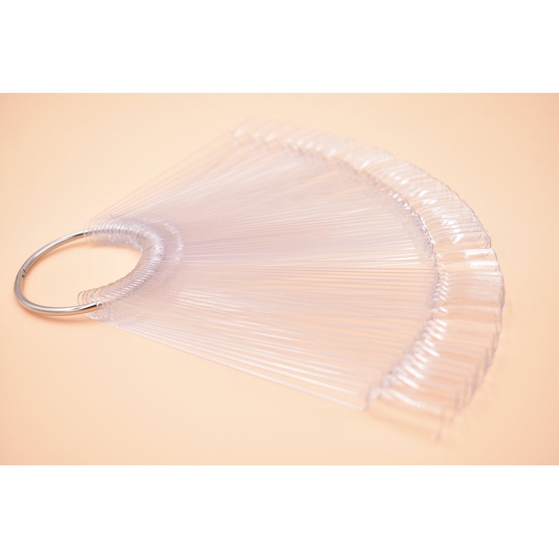100 Tips White and Transparent Plastic Polish Board Nail Art