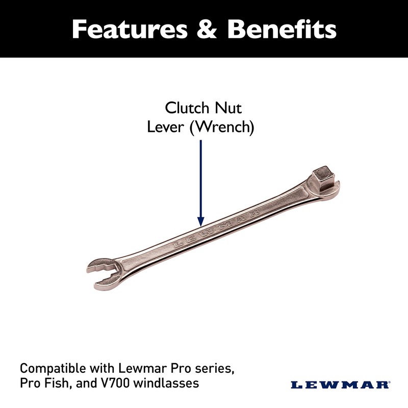 Lewmar Clutch Nut Lever (Handle/Wrench) Kit for Installation/Tensioning of Windlass