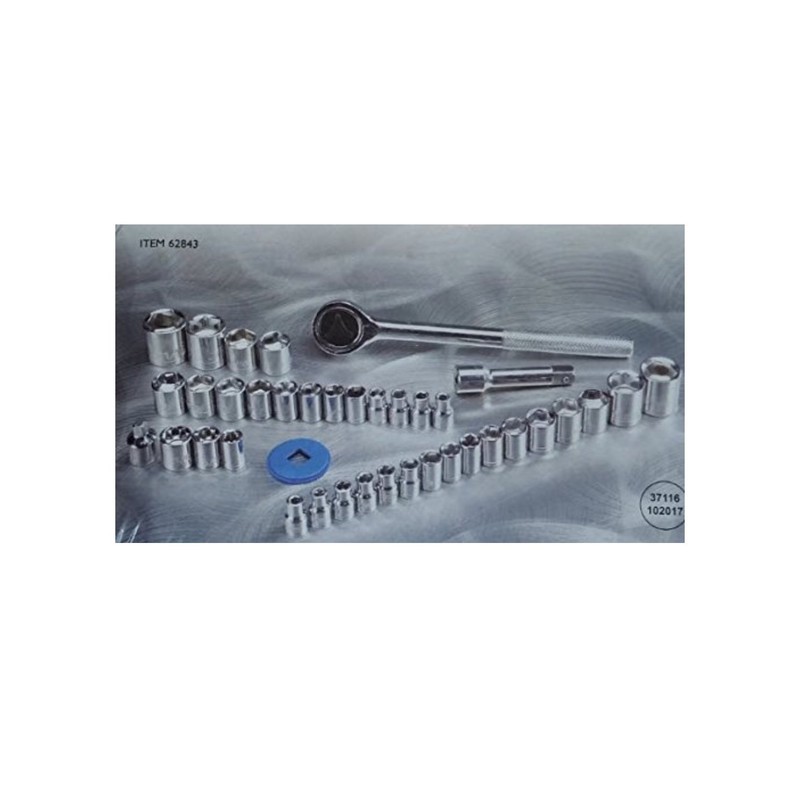 40 pc. SAE & Metric Socket and Nut Driver Set