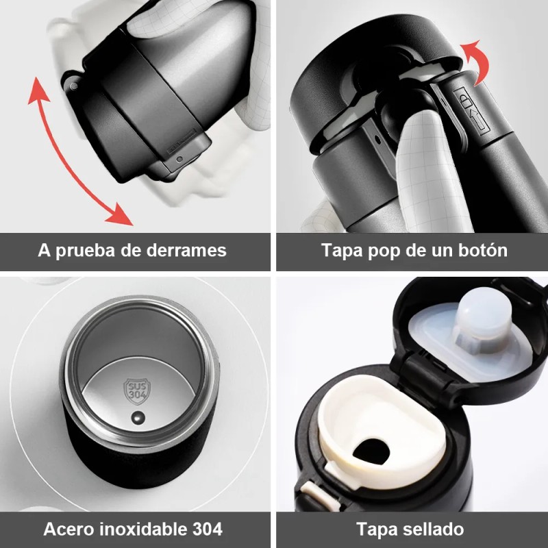 Termos Para Cafe Botella De Agua Mantiene Frío Y Caliente