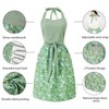 HYVOROS Cute Floral Aprons for Women with Pockets,Cotton Adjustable Neck
