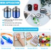 GZcaiyun Pack of 6 Pill Box Key Ring Pill Box