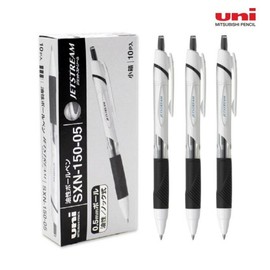 Uni Jetstream Ballpoint Pen SXN-150 0.5mm Black 10-Pack / 유니 제트스트림 볼펜 SXN-150 0.5mm 블랙 10개입
