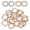 QUARKZMAN Metal rectangular ring buckles, square buckle, Light gold