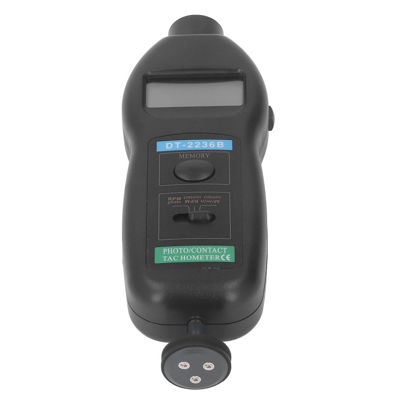 Digital Tachometer 5 Digit LCD Display Handheld Speed Guage Contact