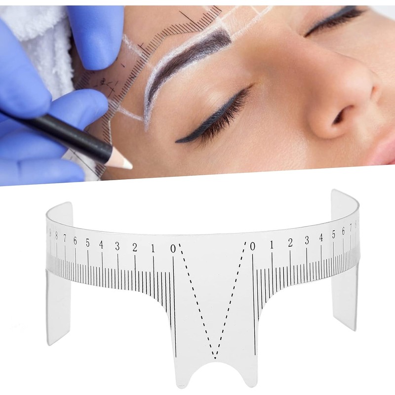 Pongnas Regla para Cejas, Herramienta Profesional de Microblading con 3