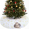 Seeloowy Christmas Tree Cat Tunnel Bed Cat Donut Tunnel Toy