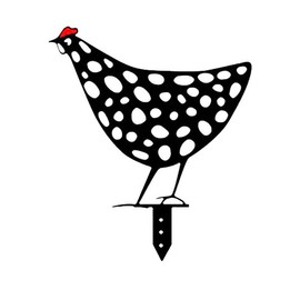 Garden Ornaments Chicken Yard Art Garden Backyard Lawn Decor Gift Easter Deco - Charming Acrylic Chicken Silhouettes