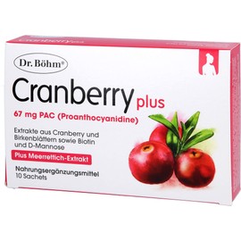 Dr Böhm Cranberry Plus Sachets, Pack of 10 Bags