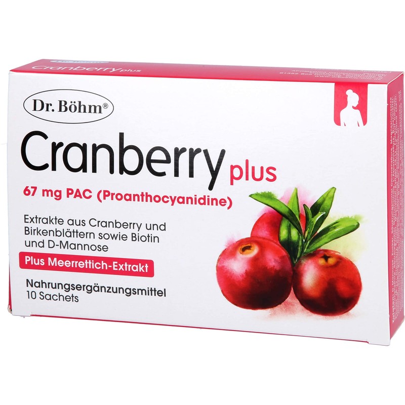 Dr Böhm Cranberry Plus Sachets, Pack of 10 Bags