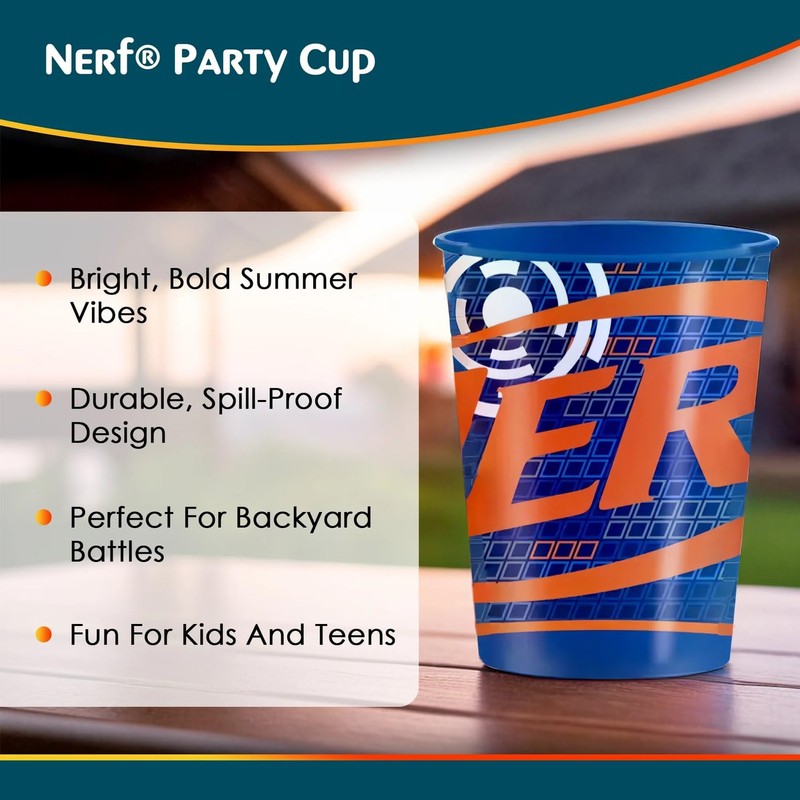Oriental Trading Nerf® Party Plastic Cup - 16 oz. |
