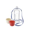 Richell Odekake Lunch-kun Plastic Bottle with 2 Tier Cup Belt