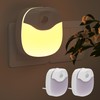 SOAIY Pack of 2 LED Night Light Socket with Motion