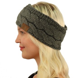 Invierno CC Confetti - Gorro de punto grueso con forro polar para la cabeza, color gris