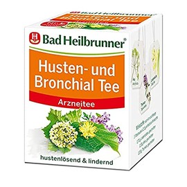 Bad Heilbrunner Cough and Bronchial Tea in Filter Bag, Pack of 6 (6 x 8 Filter Bags)