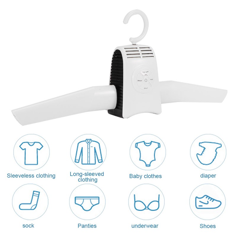 Portable Electric Clothes Drying Rack Folding Laundry Shoes Dryer Hanger