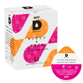 UCC Mandelin & Brazil Drip Pods Dedicated Capsules, 12 Cups, 3.2 oz (90 g), Pod Capsules