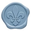 Fleur De Lis Adhesive Wax Seal Stickers 25Pk - Pre-Made
