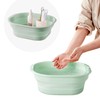 Daimix Collapsible Wash Basin Set of 2, Foldable Small Medium