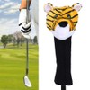 Joyzan Golf Headcover, Club Cover Protect Driver, Tiger Pattern, Plush,