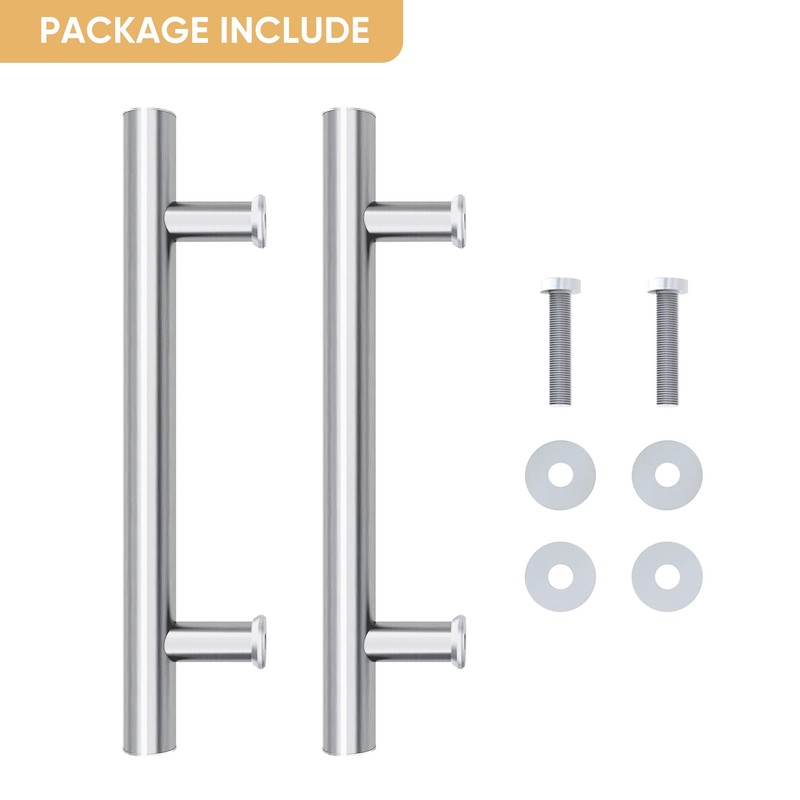 JUBEST 12" Push Pull Barn Door Handle, Double Side H